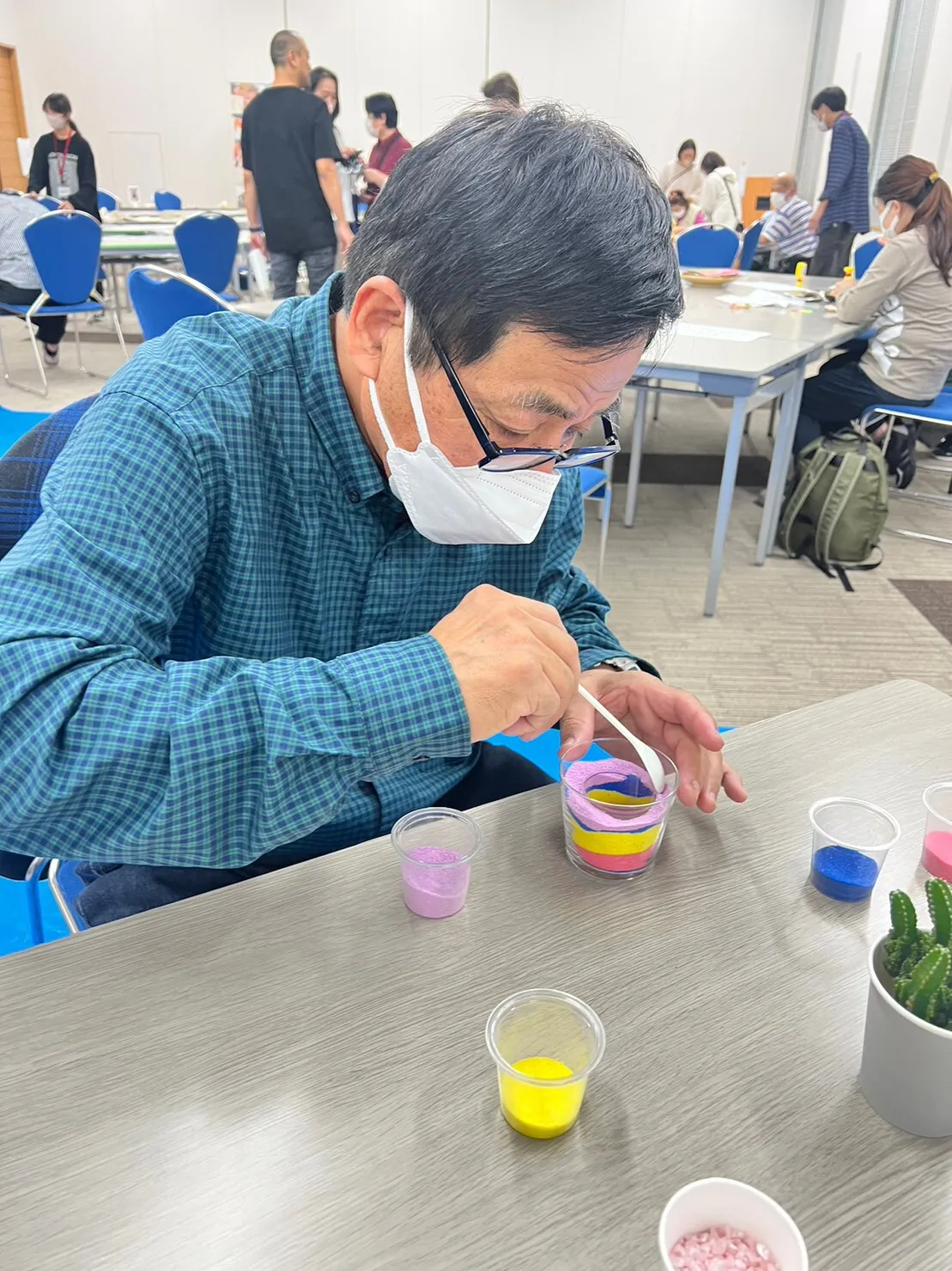 介護施設でのサンドアート